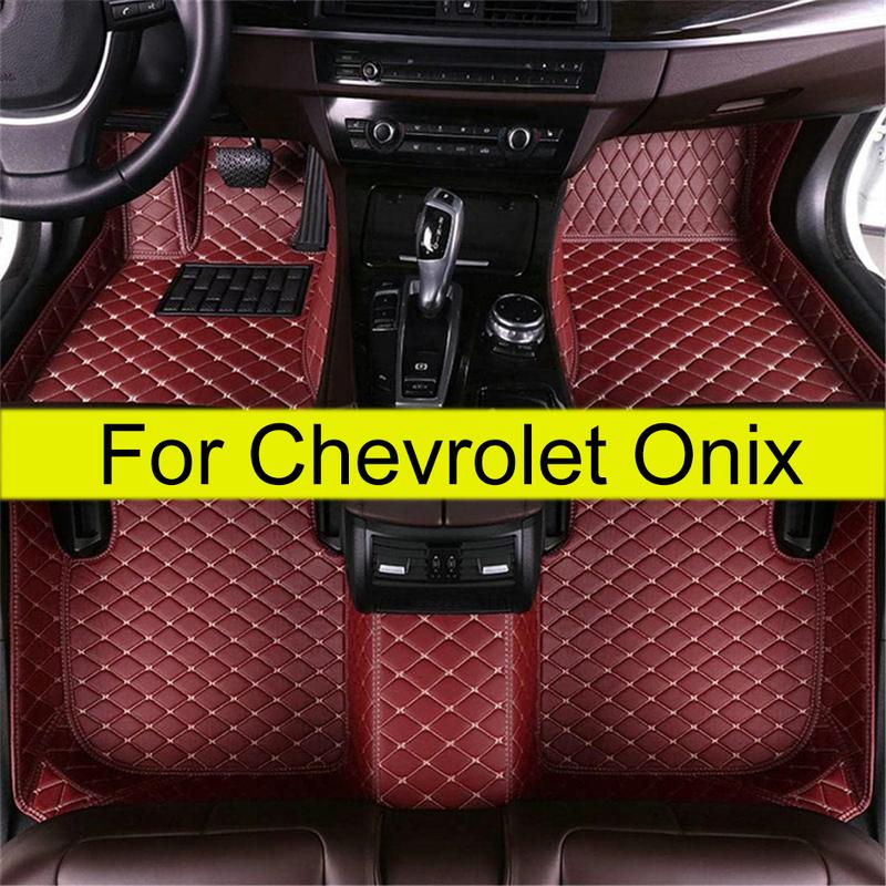 Car Floor Mats For Chevrolet Onix Prisma     Auto Carpets Waterproof Accessories Automobiles  Foot Covers