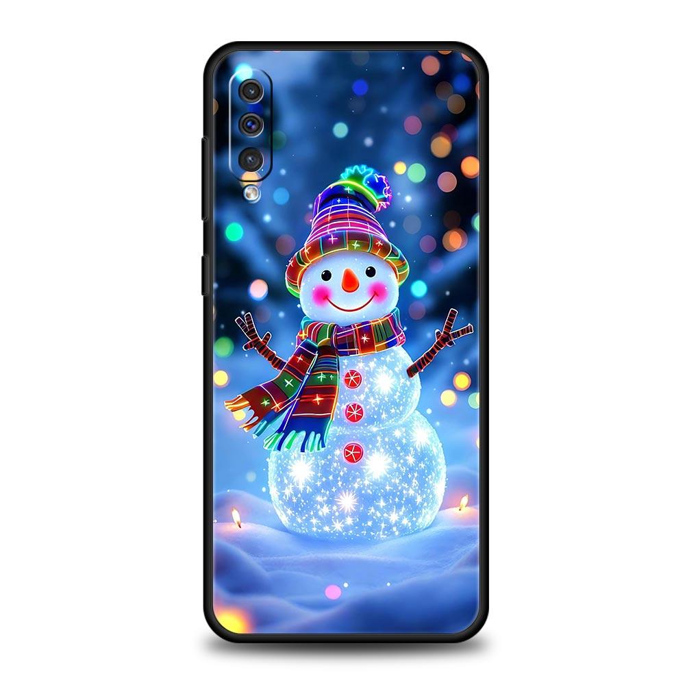 Christmas Snowman Phone Case for Samsung Galaxy A56 A36 A26 A16 A34 A24 A42 A22 A20 A12 A40 A30 A10 5G Soft TPU Cover Shell Bags