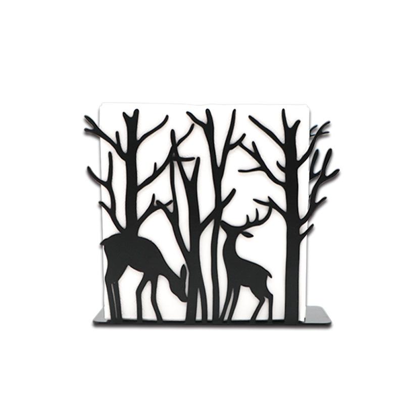 Living Room Bedroom Dining Room Special Simple Modern Creative Animal Forest Iron Art Metal Tissue Box Napkin Holder