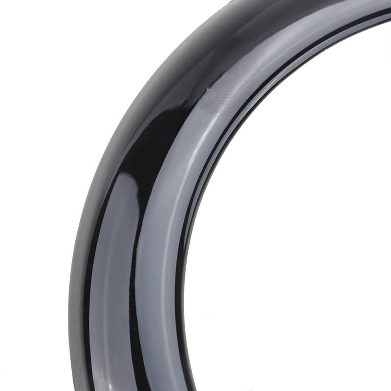 Car Rear Badge Ring Cover Logo Frame Trim Carbon/Glossy Black Sticker Fit For BMW 1 Series F20/F21 2011 - 2019 Car