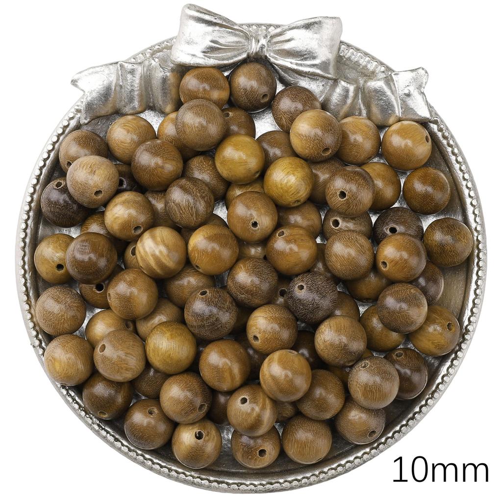 Wood Round Loose Beads For DIY Jewelry Making Bracelet Necklace
