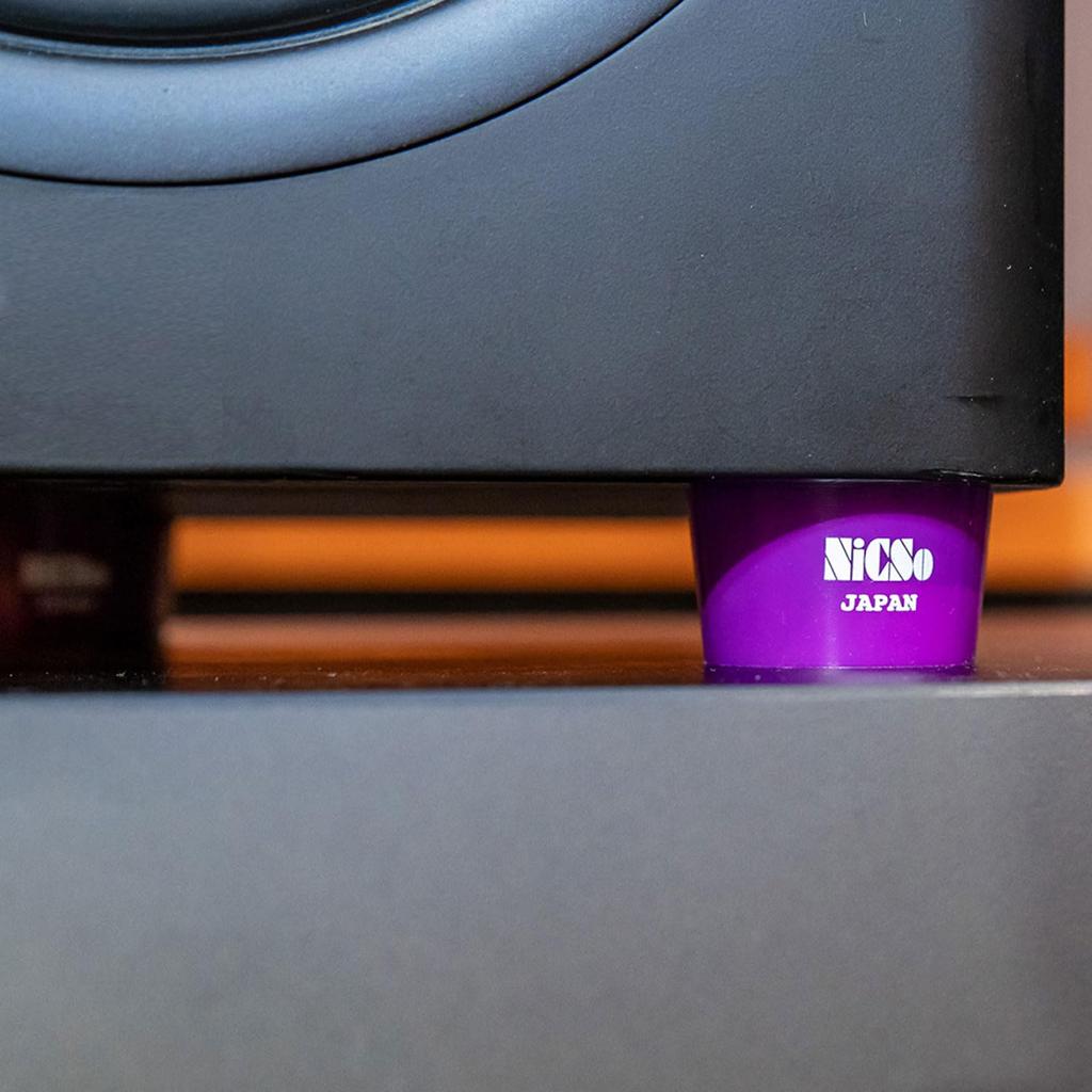 NiCSo Vibration Isolation Polyurethane Gel Support Insulators for Set of BUREEN 3-Point Speakers, 6,