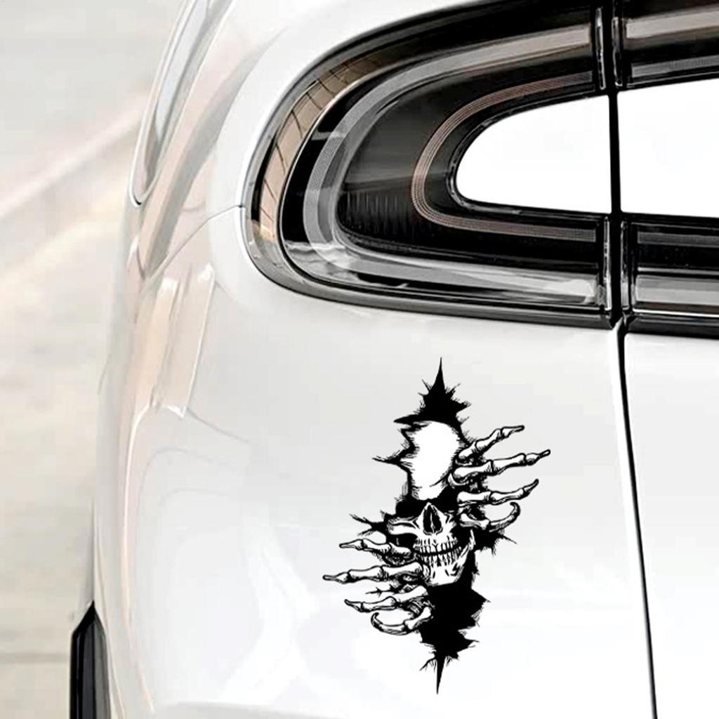Skeleton Car Sticker Halloween Creepy Sticker Decoration Body Decals For Car Truck SUV Motorcycle Vehicles Window Exterior Hood