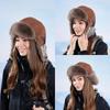 DIMANAF 2025 Winter Autumn Women Hat Flocking Thick Hat New Fashion Lady Warm