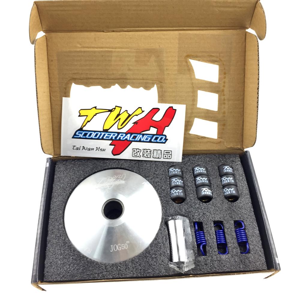 TWH High Performance Variator Kit with Roller Weight Drive Pulley for Yamaha Jog 50 ZR 1PE40QMB 2 Stroke JOG 90 4DM Vento ZIP