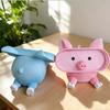 Portable Phone and Eyeglass Holder PLA Pig Stationery Storage Box Eyewears Storage Box  School