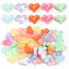 30 Stück 17x22mm Acryl Liebesherz Perle Glänzend Lose Abstandhalter Charme Perle für DIY Armband Halskette Schmuck Handgefertigtes Perlenmaterial