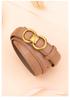 2026 Women's Smooth Buckle Leather Belt: Two-Layer Cowhide, Casual Versatile High-End Waist Cincher