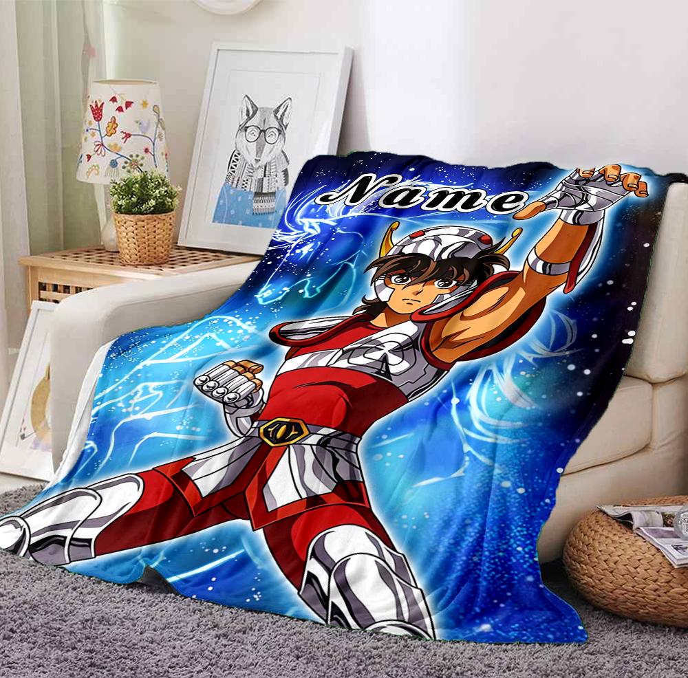 Custom Name Cosmic Warrior Flannel Blanket Throw Blanket Soft Warm Sofa Bed Decor Unique Gift