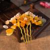 Tassel Tang Dynasty Hairpin Floral Hanfu Headwear Antique Flower Hair Comb  Cheongsam Accessories