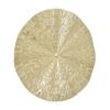 Round Wall Art Decor Elegant Style Iron Material 24.5cm/9.6in Delicate Texture Appearance Golden