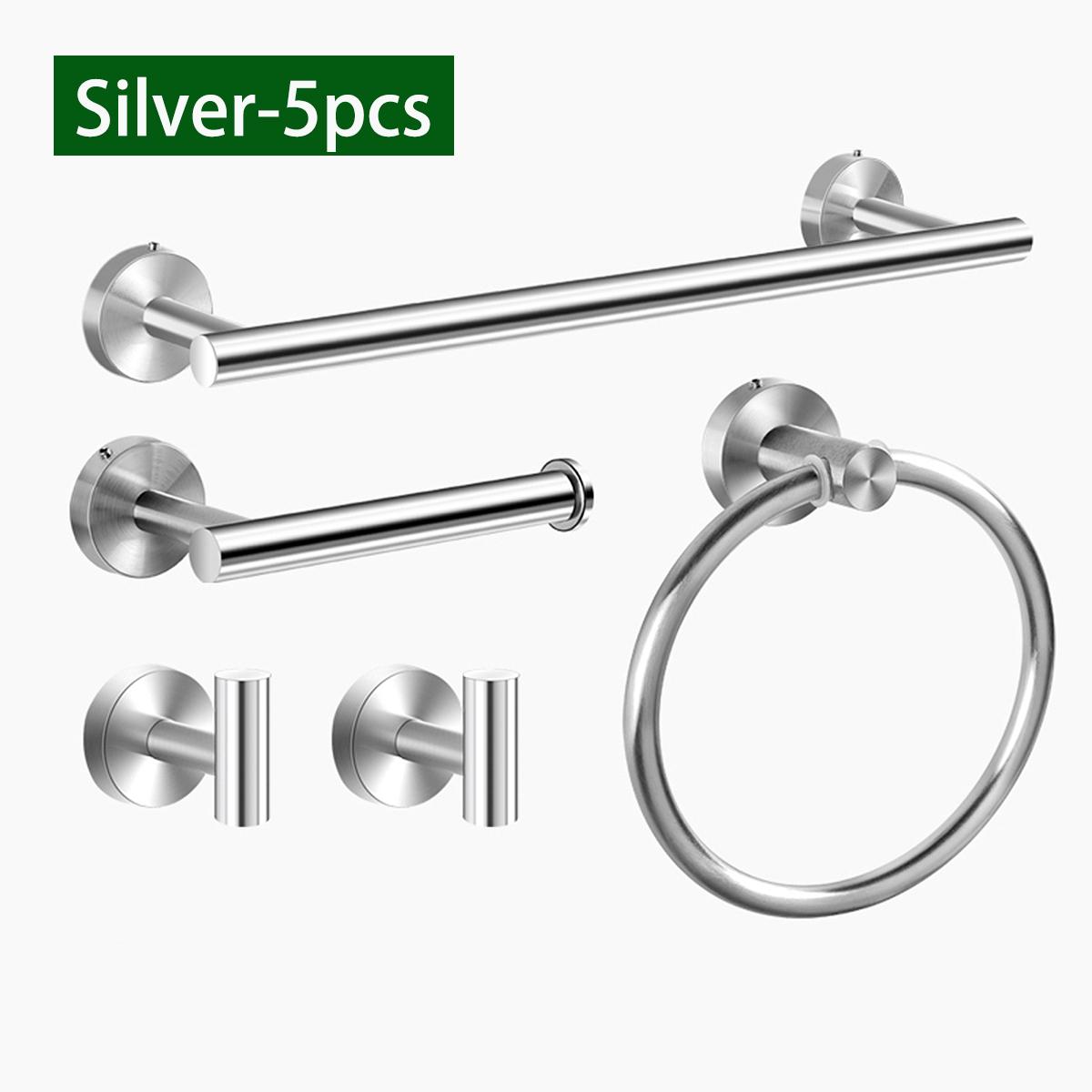 

Stainless Steel Bath Towel Bar Matte Black Bathroom Hardware Accessories Set Wall-mount Towel Ring Toilet Paper Holder Robe Hook