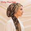 Vintage Rose Pattern Headscarf Hat With Tie Strap For Women Summer And Winter Wear