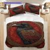 Eagle Pattern Bedding Quilt Set Quilt Cover Pillowcase Home Decoration Birthday Gift (1 * duvet cover + 2 * pillowcase, without core)