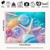 2D Printed Pastel Seashell Beach Studio Backdrop for Photography