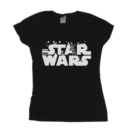 Star Wars Womens/Ladies Minimalist Logo Cotton T-Shirt