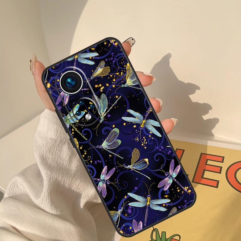Dragonfly Animal Art Case For Honor Magic 8 Pro 7 6 5 Lite Cover For Honor 200 400 50 70 90 X8a X8b X9a X9b X9c