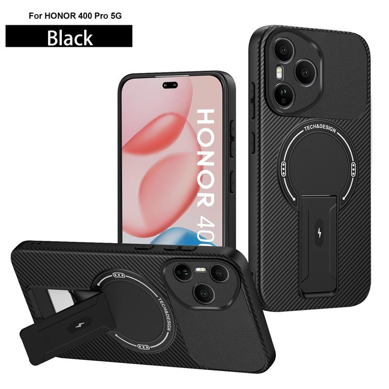 Suitable for Honor X1d carbon fiber bracket mobile phone case Huawei Honor X1C magnetic charging anti-drop protective case