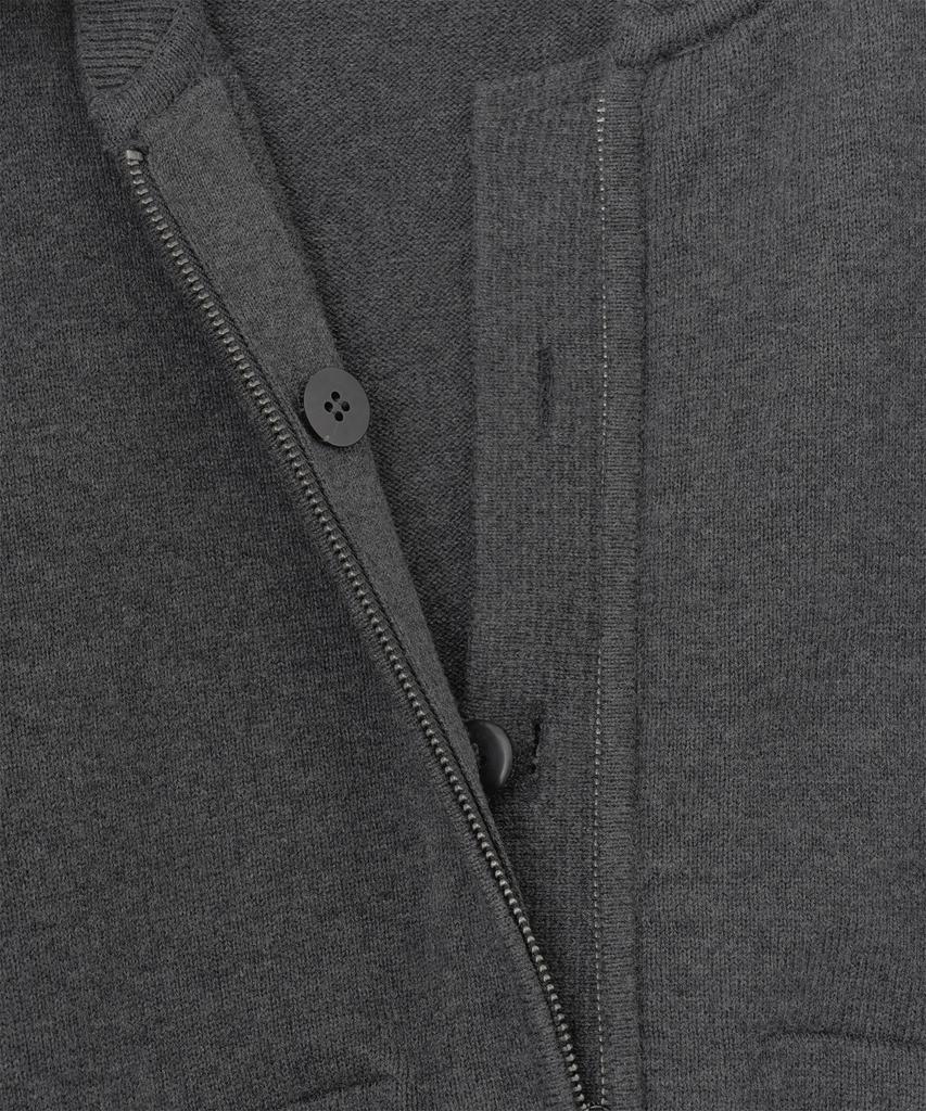 ANOTHER OFFICE Aviator Knit Blouson (Charcoal)