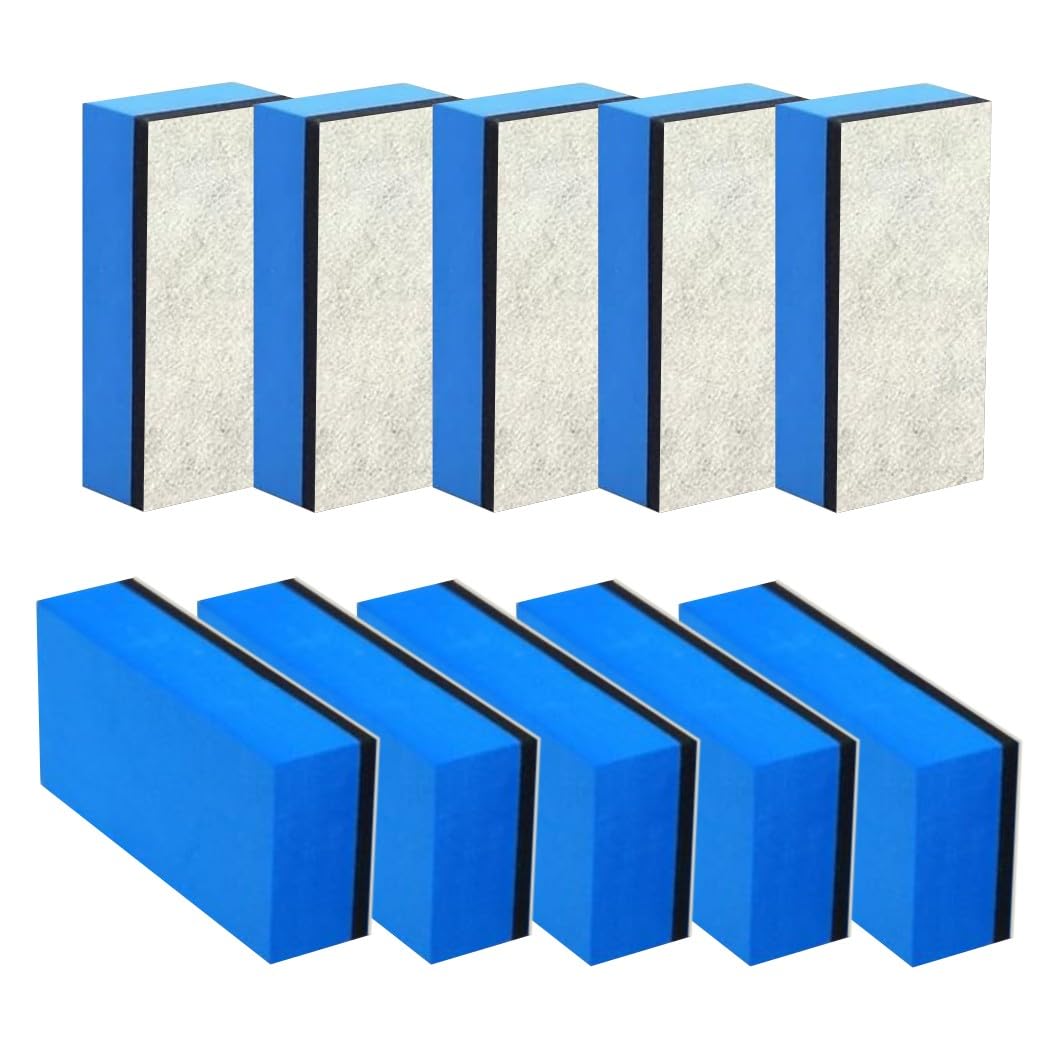 XSAJU Car Wash Sponge Set of 10, Coating, Compound Application, mini синий