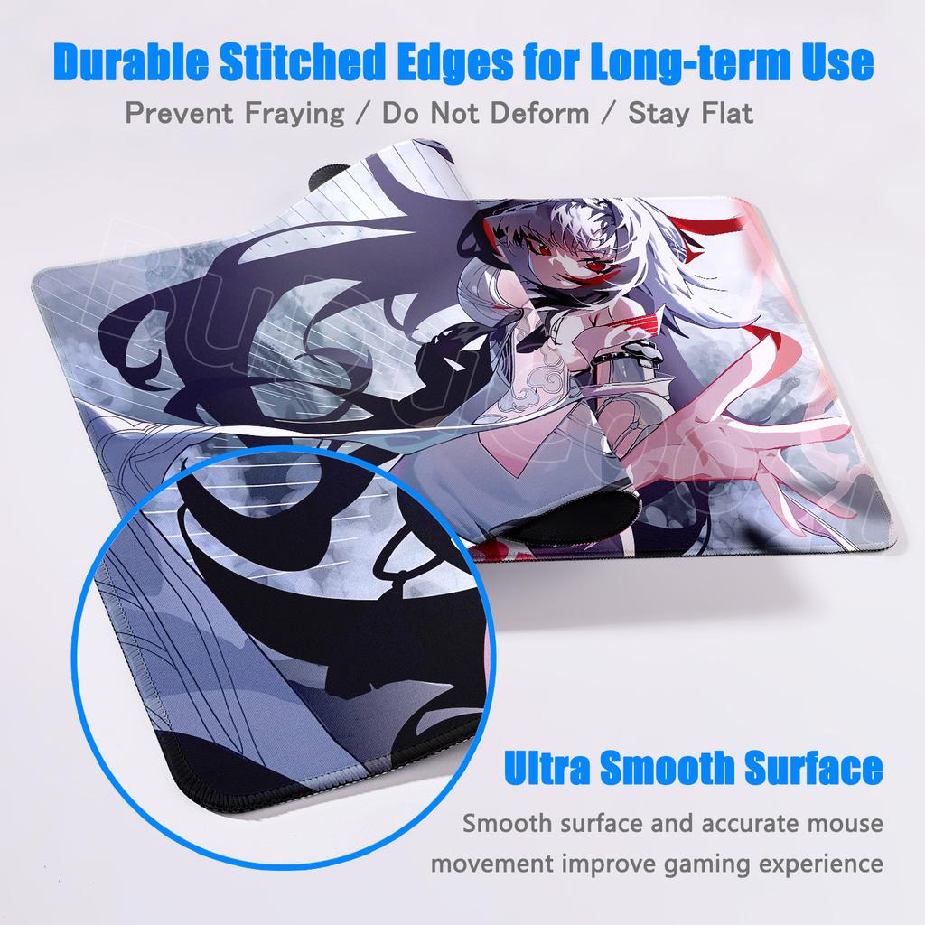 Zenless Zone Zero YeShunguang Mouse Pad ZZZ Game Laptop Mat Large Kawaii Anime Girls Ye Shunguang Mousepad PC Gaming Accessories