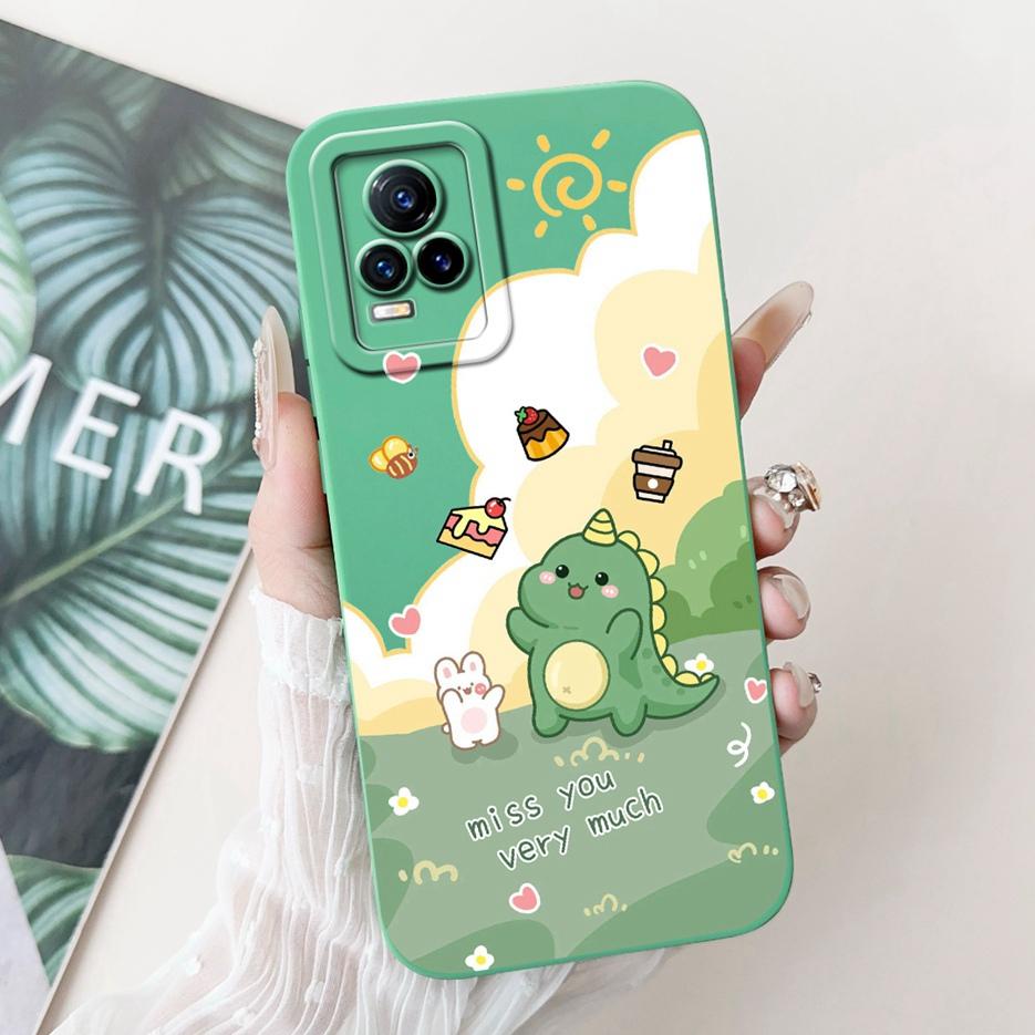 For Vivo V21e 4G Case V2061 New Fashion Candy Painted Cover Shockproof Phone Case For Vivo V21 V 21 E VivoV21e Soft Fundas Coque