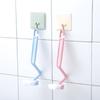 Three Color S Curved Toilet Brush Durability Plastic Construction Multiple Surfaces Cleaner For Bathroom Kitchen Corners
