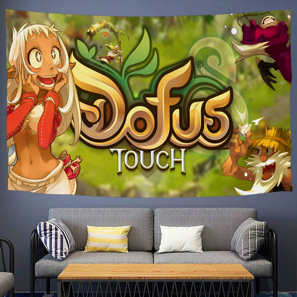 

DDOFUS GAME Cartoon Tapestry Bohemian Wall Tapestries Mandala Wall Hanging Sheets 74x94cm(29x37in)