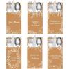 42PCS Thanksgiving Table Decor Cutlery Holder Set - 6 Thanksful Decorations Utensil Holder for Dinner Party Autumn Family Harvest Table Supplies
