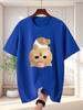 Cute Tape Mouth Puppy Unisexs Crew Neck T Shirt Funny Shih Tzu Dog Graphic Short Sleeve Tee Pet Lover Casual Male Street Tops