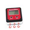 Red Precision Digital Protractor Inclinometer Level Box Angle Finder Bevel Box with Magnet Base