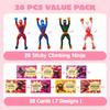 JOYFY 30 piezas de figuras de ninjas para escalar paredes adhesivas para el Día de San Valentín con tarjetas de regalo, juguetes antiestrés para niños, recuerdos de fiesta de San Valentín