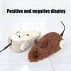Wind-Up Mouse Cat Toy Plush Mouse with Rotating Tail Automatic Moving Mouse Interactive Cat Toy for Pounce Chasing Hunting Instinct Simulation