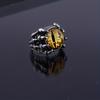 Bagues Réglables Personnalité Rétro Œil Maléfique Griffe de Dragon Griffe de Loup Ouverture Réglable pour Hommes Halloween Punk Style Sombre Bijoux de Doigts Cadeaux