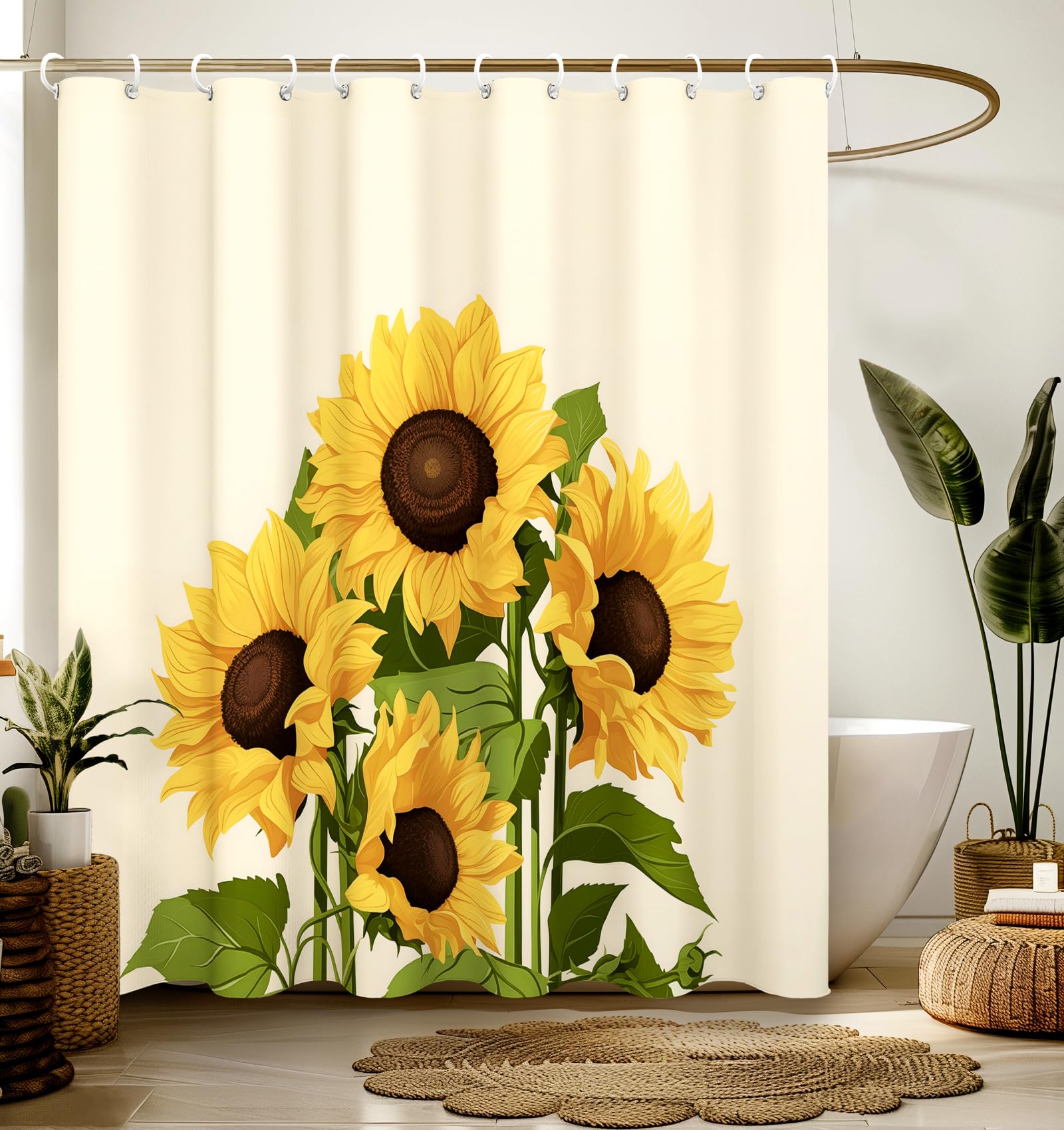 

Modern Cute Aesthetic Shower Curtain, Washable Decorative Girly Waterproof Unique Seashell Elegant Chic Bathroom Decor W60H190(CM)-1 Pcs