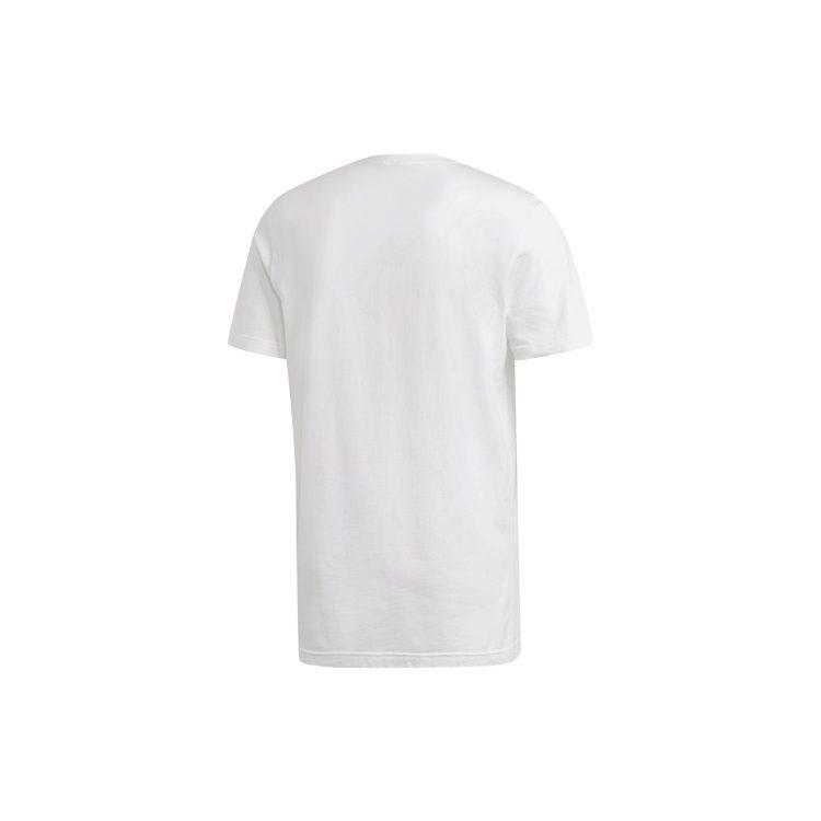 Adidas T Shirts Men's White Crew Neck Moderate Straight Fit DV3050