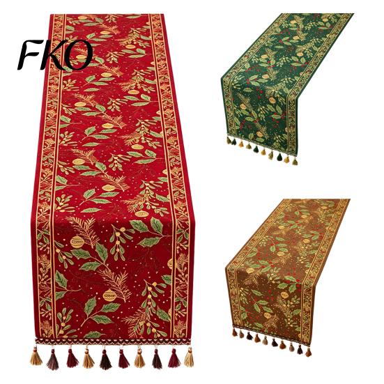 High Quality Table Runner Christmas Runner, Durable Decorative Stitching Decoration, Protects from Hot Sophisticated Pans Scratch for