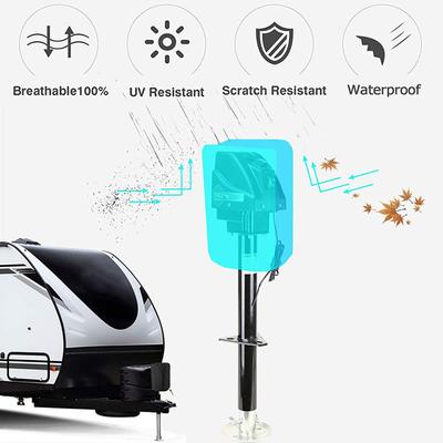 Tongue Jack Cover RV Electric Jack Cover Hydraulic Tongue Jacks Cover Camper Jack Cover 420D