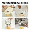 Plastic Dish Brush Rotatable Hanging Kitchen Utensil Brush Long Handle with Liquid Storage Box Pot Scrubber Pot Cleaning