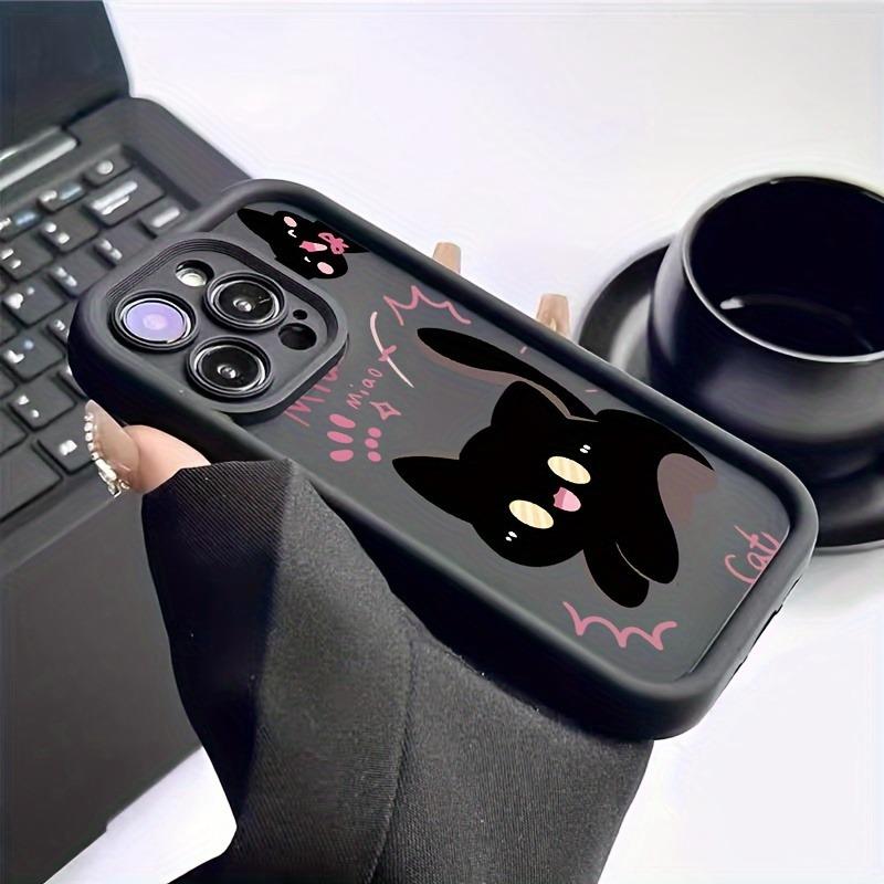 Fashionable and Cute Cat Print Durable Anti-Drop Phone Case, Suitable for iPhone 17, 16, 15, Plus, Pro, Max Series Phones - Ideal for Gifting