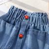 Girls' Summer Denim Short Skirt Children's Baby Korean Fashionable Half Skirt
