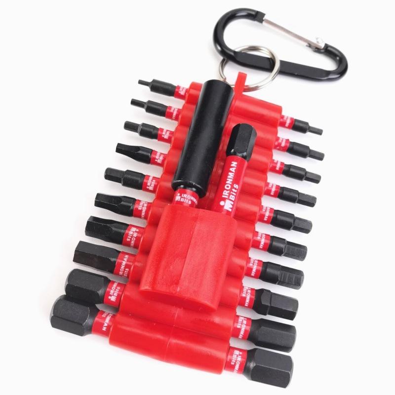 22pcs Hexagon Bit Sets Metric & Imperial Impact Screwdriver Bits With Organizer Sleeve For Woodworking Drilling Auto Repair