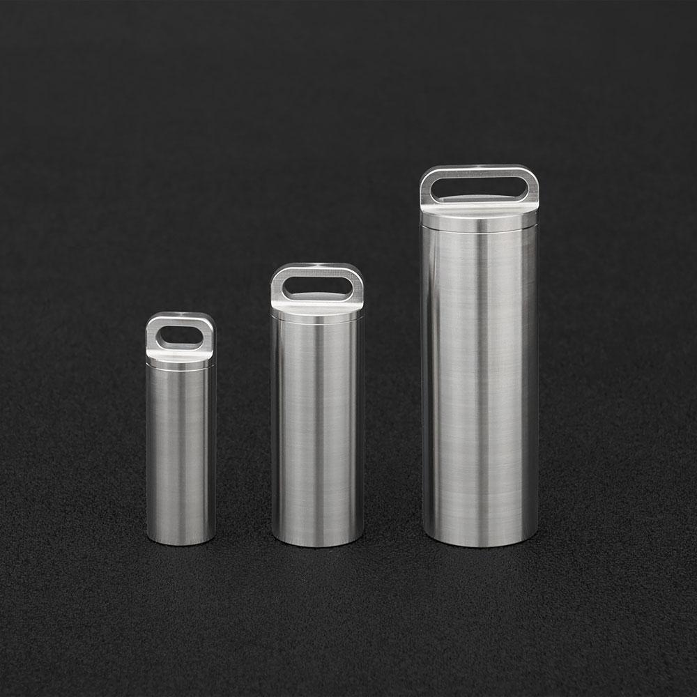 Titanium Alloy Seal Bottle Portable Waterproof Storage Box Outdoor Accessories Camping Tool Pendants 4