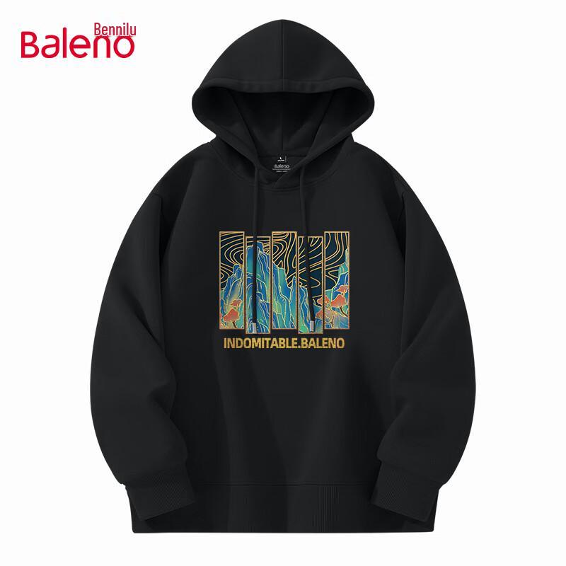 Baleno Men's Loose Fit Hooded Sweatshirt