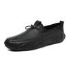 2025 men's beanie shoes casual leather shoes men's soft-soled octopus outdoor lace-up driving shoes men