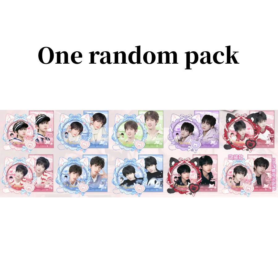 

TF FAMILY 4-е поколение AR Голографический Лазерный Значок, Фан-Мерч Идола в Слепом Боксе, 75 мм One random pack *1ea