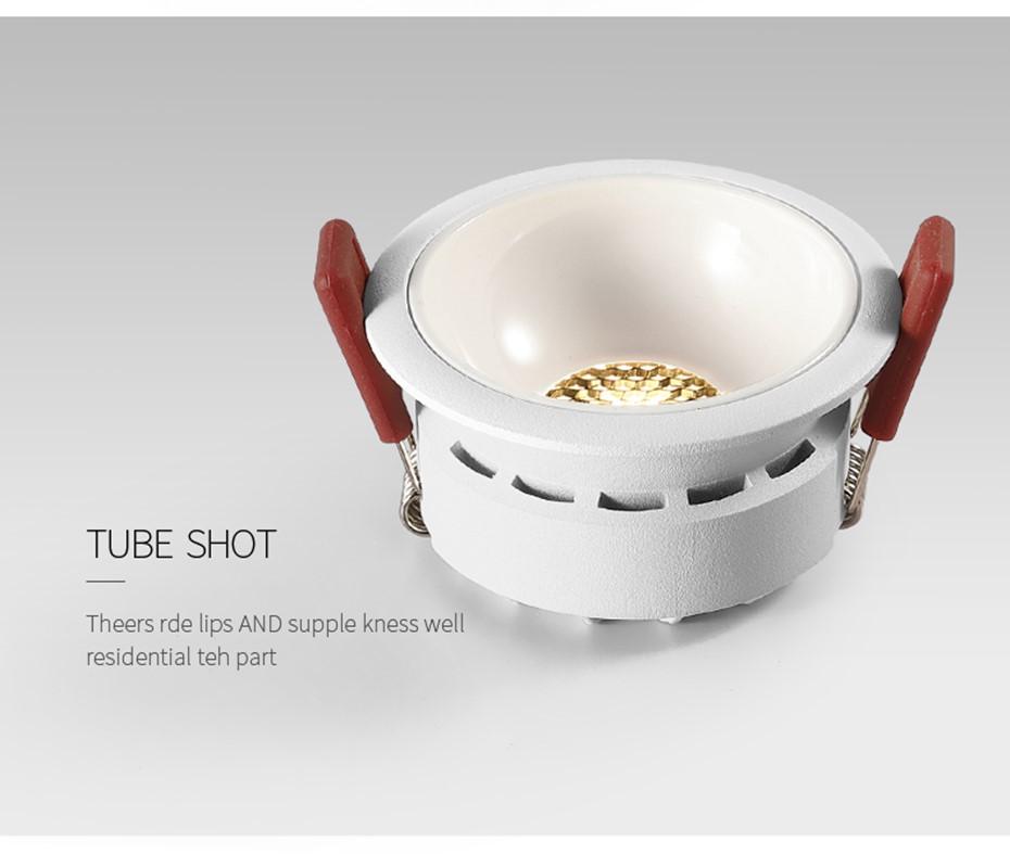 LED Einbaustrahler Deckenstrahler Schlafzimmer Modern COB Dimmbar Downlight AC90V-260V 7W 12W 20W Wohnzimmer Rundstrahler