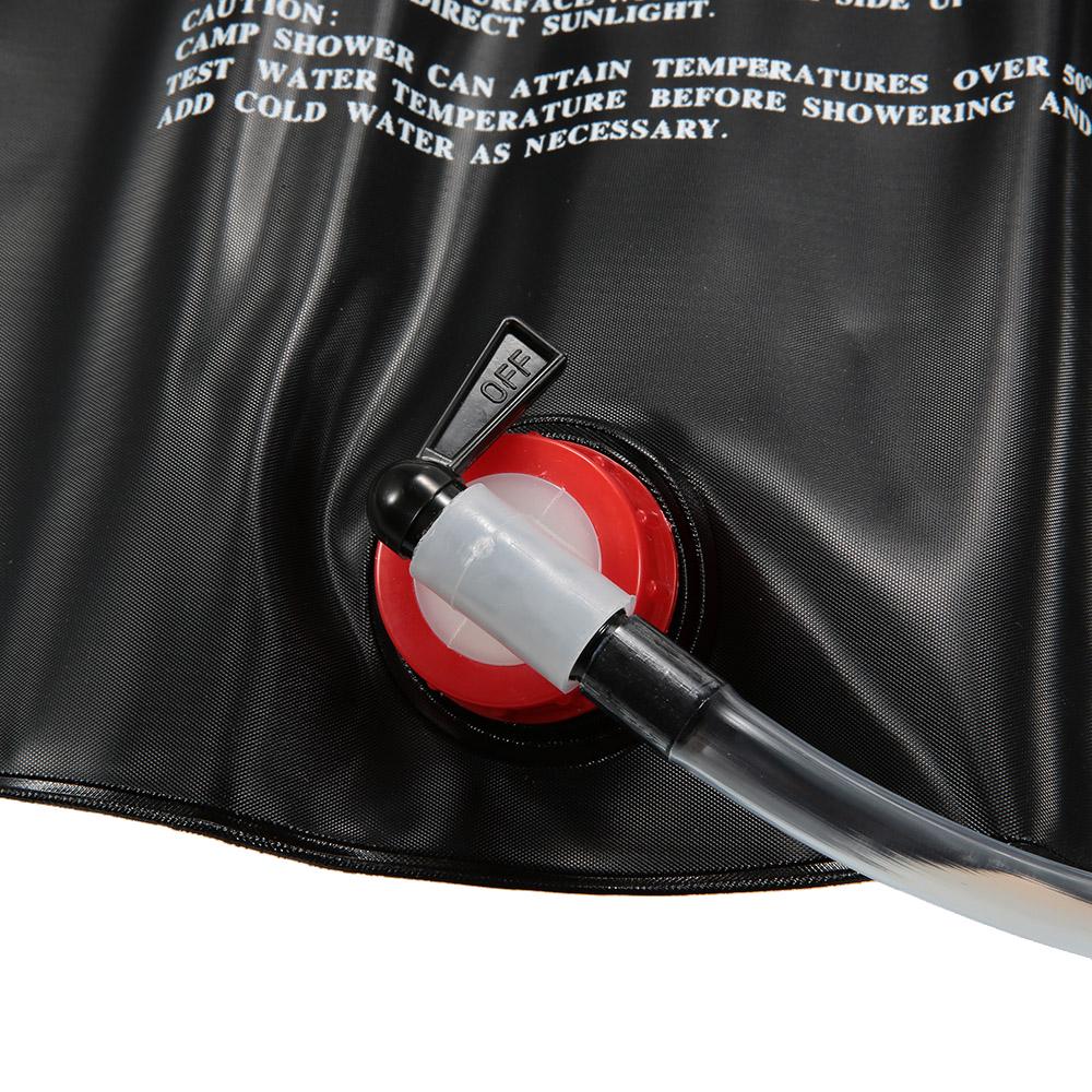 10L Camping Hiking Solar Heated Camp Shower Bag Outdoor Shower Water Bag
