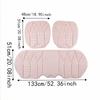 Stitched Car Seat Cushion Microfiber Faux Suede Seat Protector Auto Seat Cover  Universal