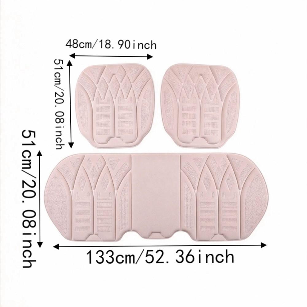 Stitched Car Seat Cushion Microfiber Faux Suede Seat Protector Auto Seat Cover Universal